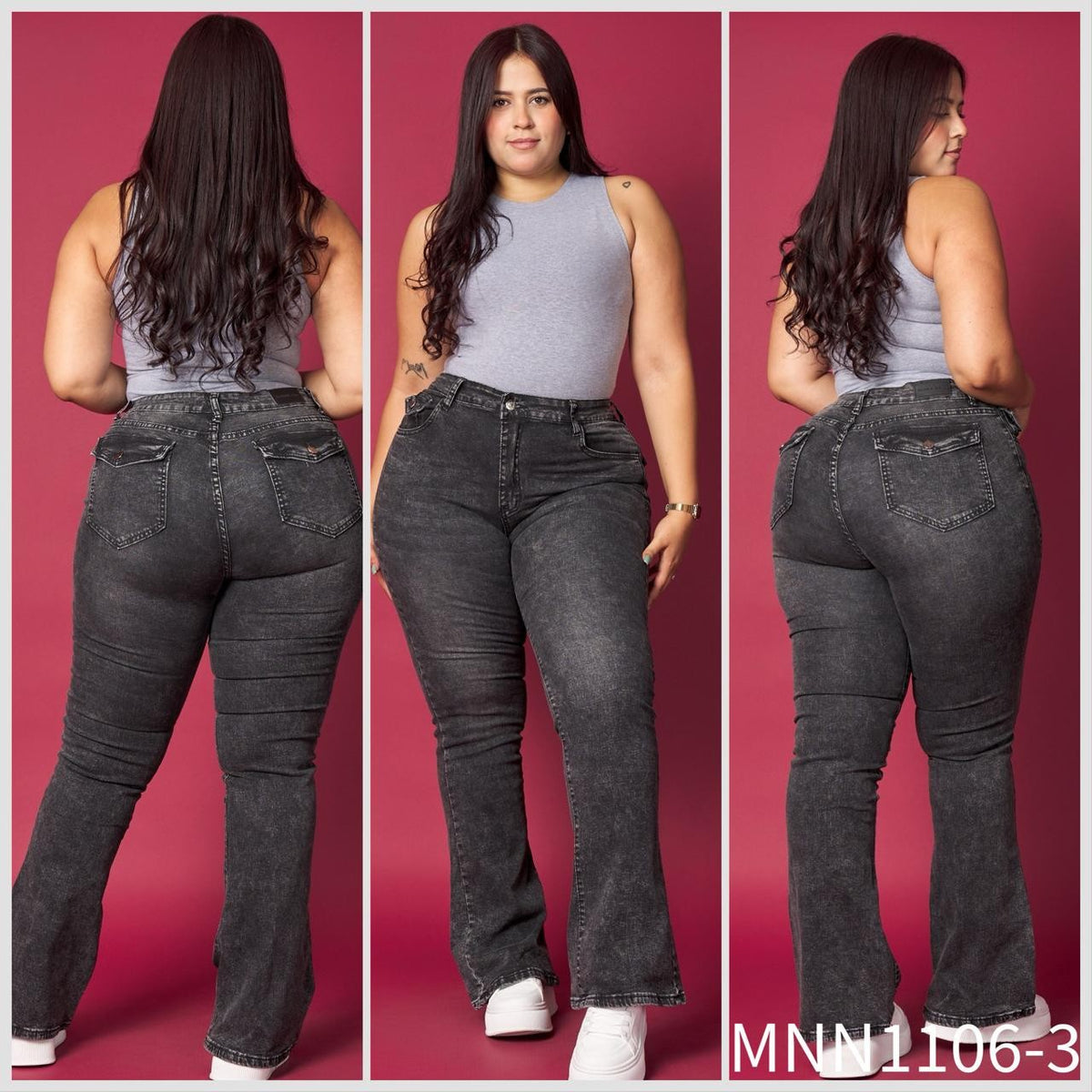 Jeans Flare 1106-3💚 MENINA