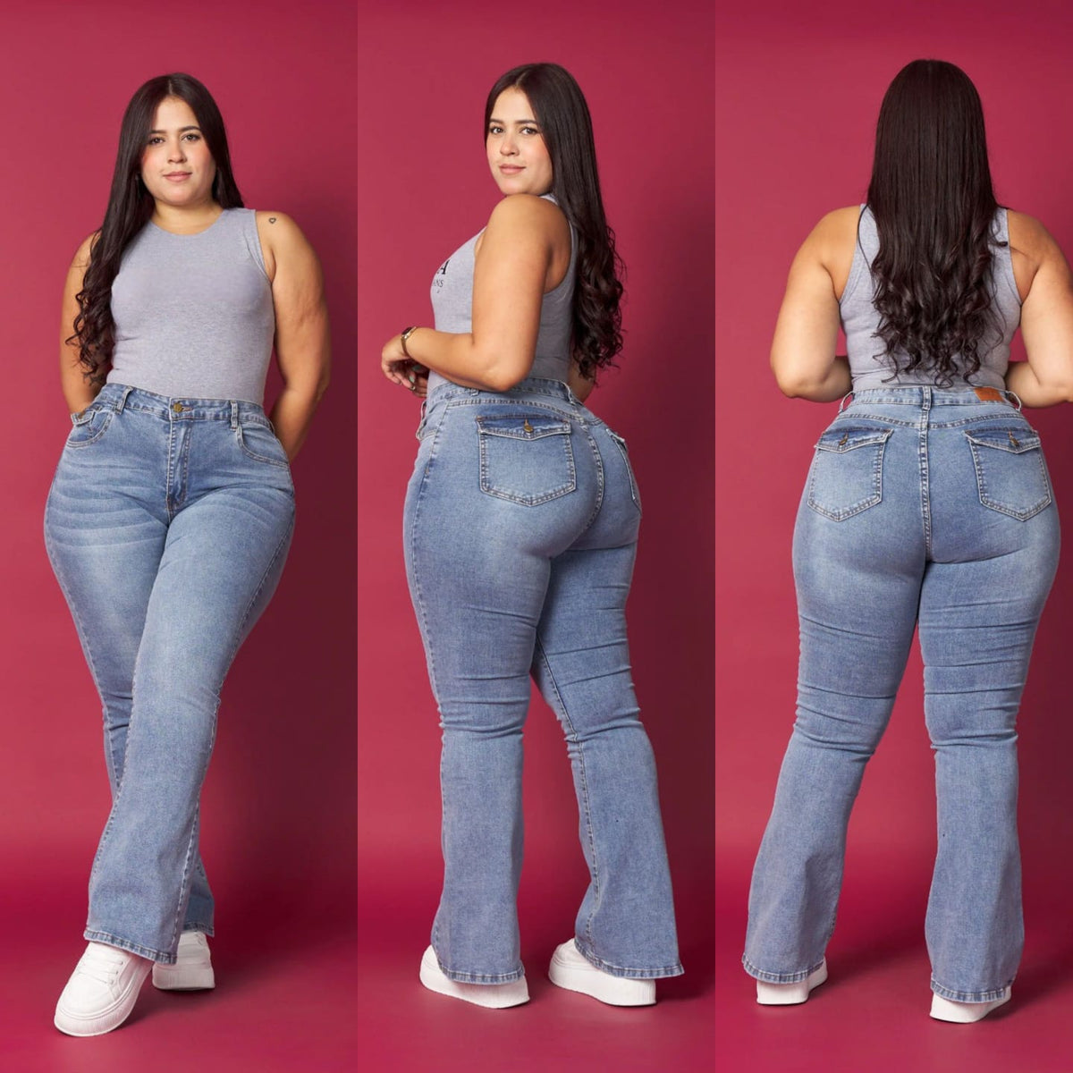 Jeans Flare 1106-1💚 MENINA