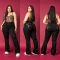 Jeans Flare Negro Diseño