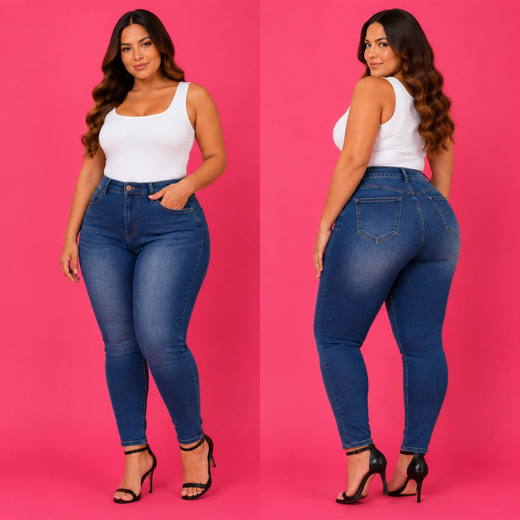 Jeans Pitillo Azul ❤️ DISEÑO MODA