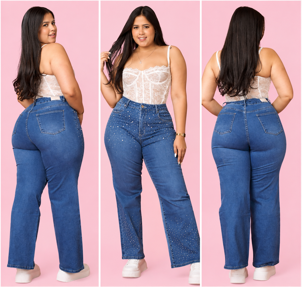 Jeans Brillante Azul MENINA