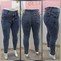 Jeans Pitillo Acero Jaspeado