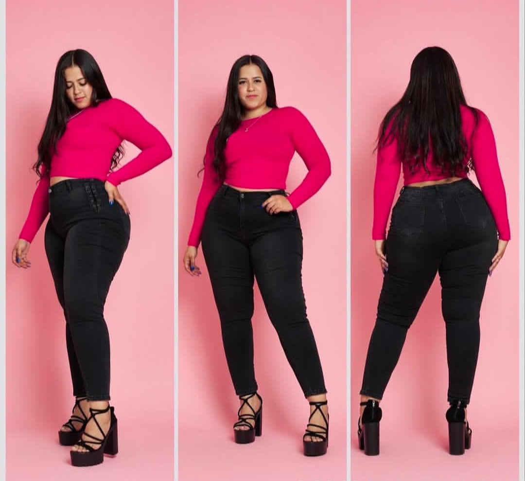 Jeans Pitillo Lineal Trenzado