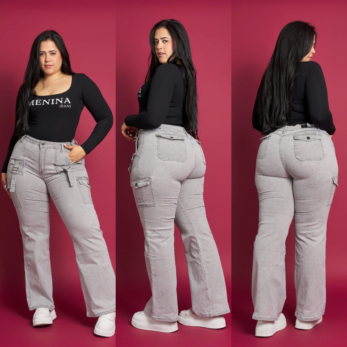 Jeans Cargo 1105-4💛 MENINA