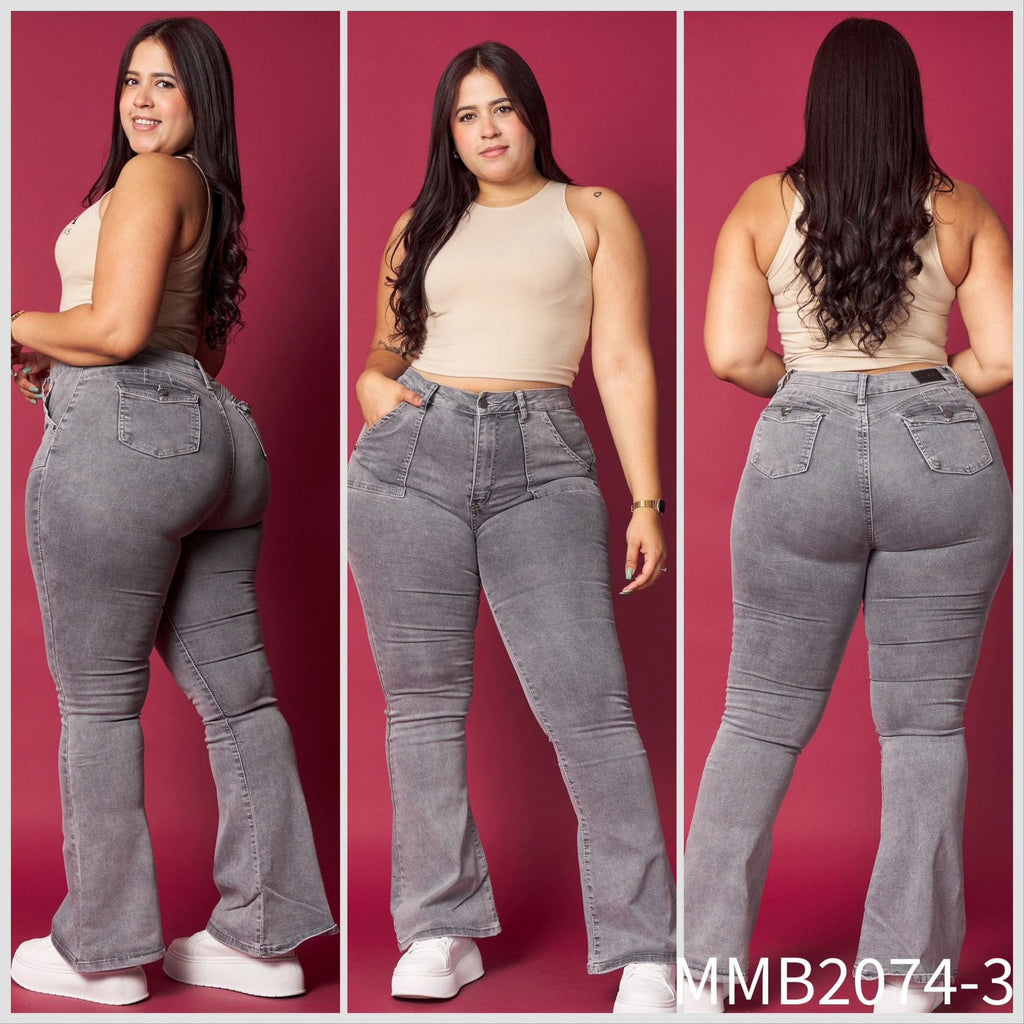 Jeans Flare 2074-3💚 MENINA