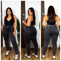 Jeans Pitillo Gris Oscuro
