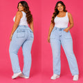 Jeans Recto Celeste DISEÑO MODA