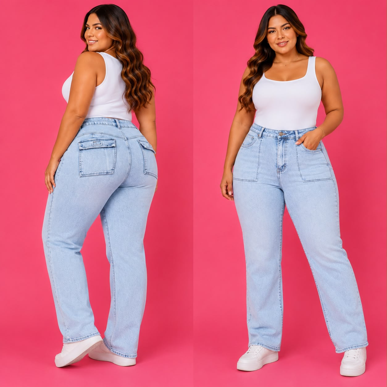 Jeans Recto Celeste DISEÑO MODA