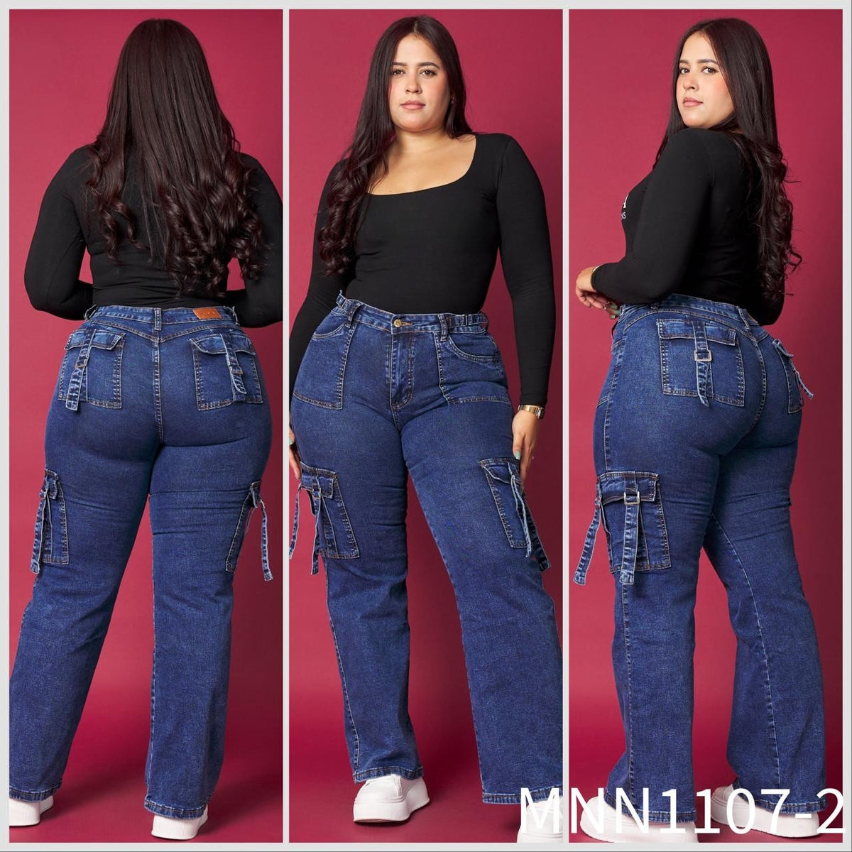 Jeans Cargo 1107-2💛 MENINA